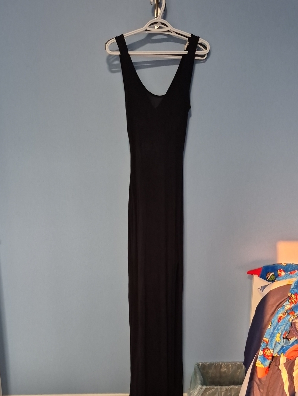 Garage Black Scoop Neck Maxi Dress